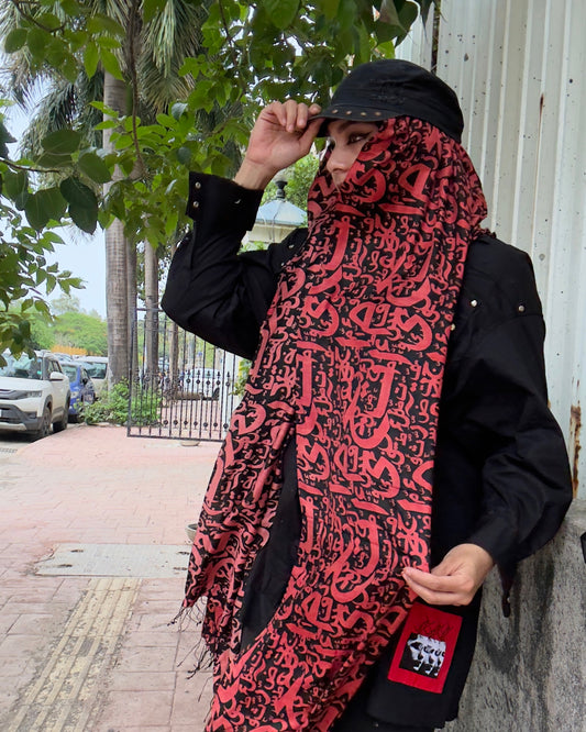 The scarlet red