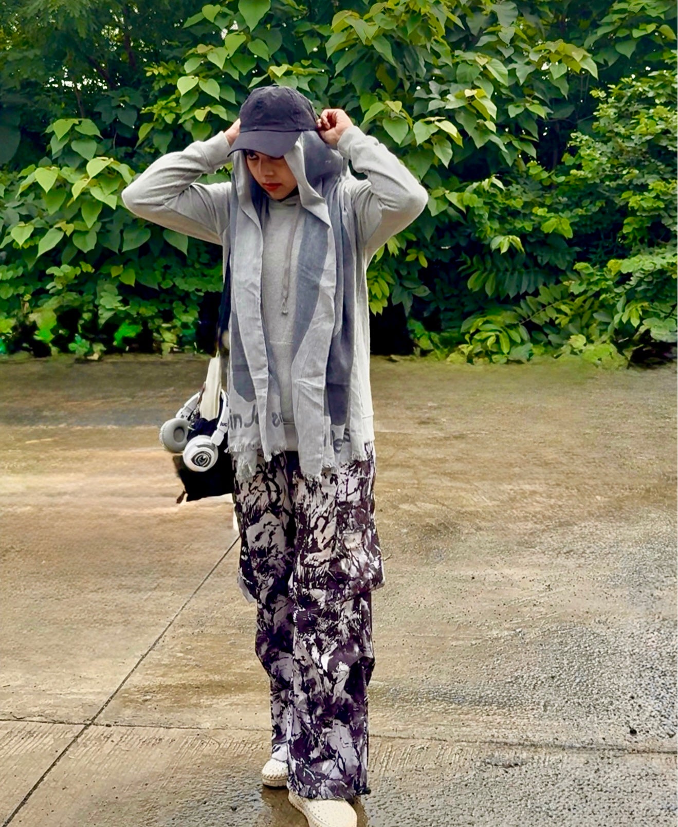 Grey Drape | Calvin Klein Scarf