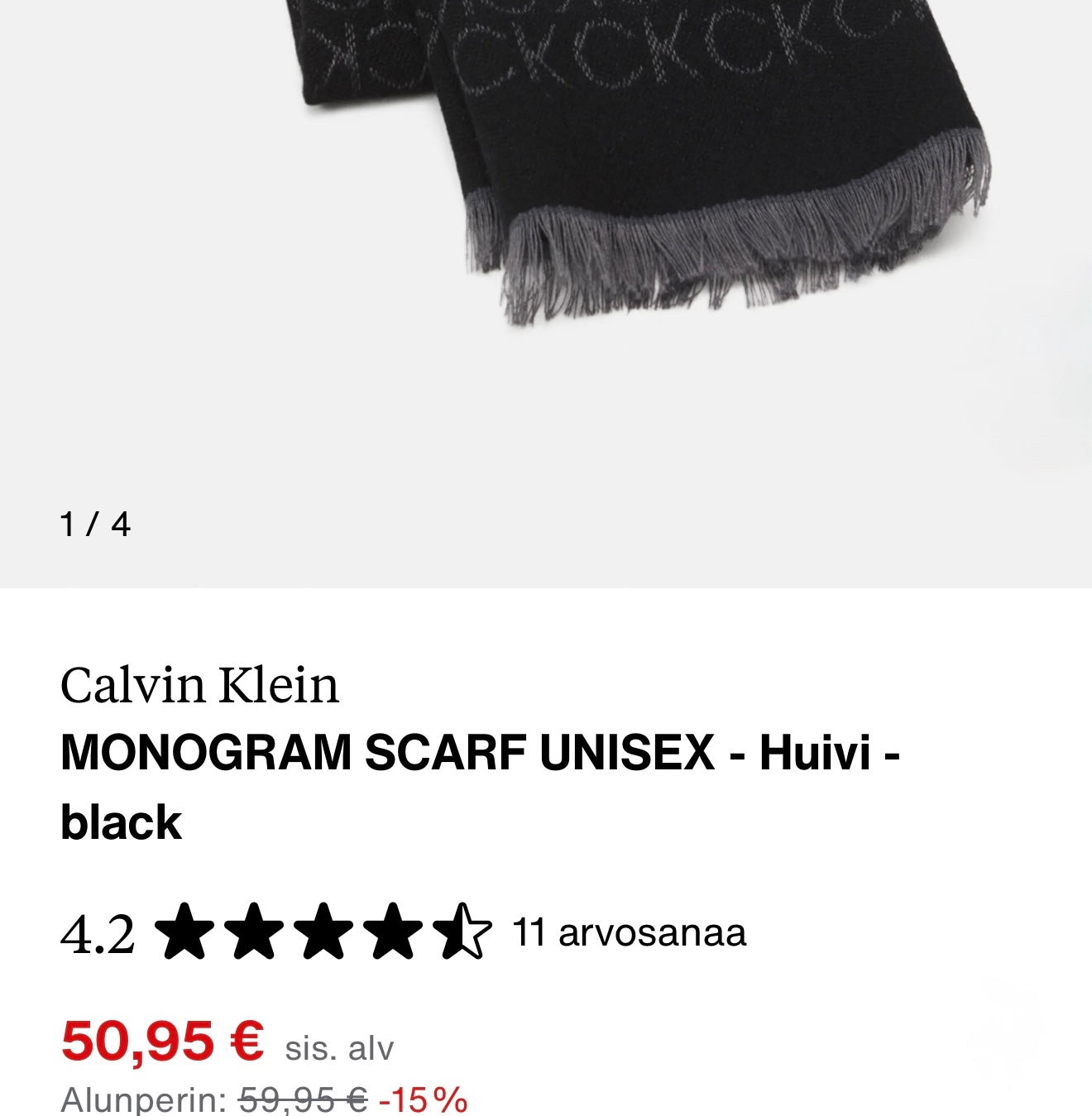 Grey Drape | Calvin Klein Scarf